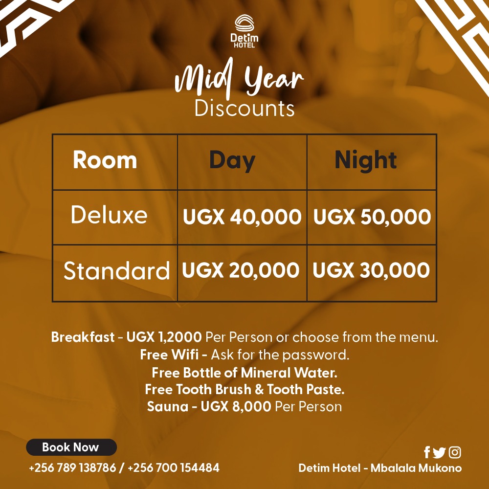 Looking to book a hotel room this July?

Find the perfect hotel room with our mid year discounts at Detim Hotel.