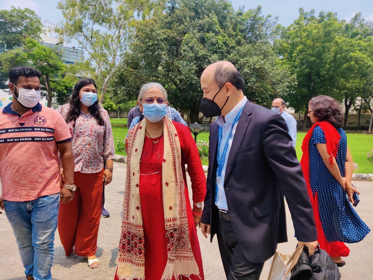 Showcasing CSIR-IGIB Ayurgenomics Research to WHO Global Centre for Traditional Medicine delegates led by Dr Shyama Kuruvilla on 19th July 2022. WHO-TDR Director Dr John Reeder also participated in the discussion. 
<a href="/WHO/">World Health Organization (WHO)</a> <a href="/IGIBSocial/">CSIR-IGIB</a> <a href="/TDRnews/">TDR</a> 
<a href="/1hemantkgautam/">Kumar Gautam</a> <a href="/BRPrasher/">Dr. Bhavana Prasher</a> (1/1)