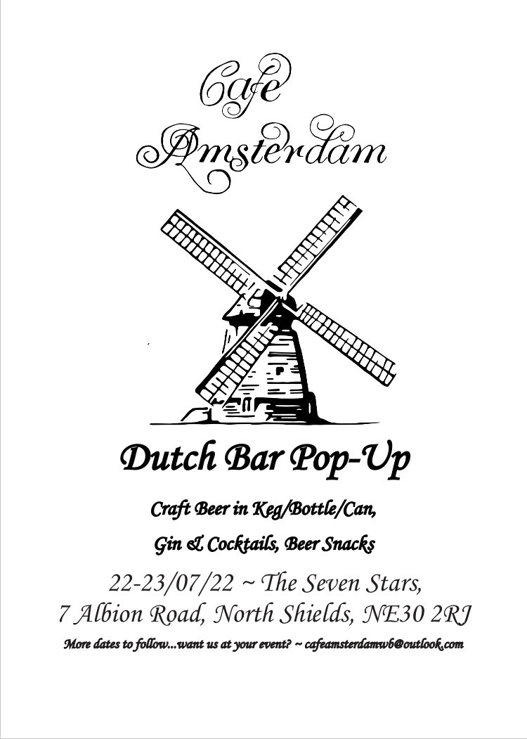 CafeAmsterdamWB's tweet photo. This weekend we return to North Shields 

#DutchCraftBeer https://t.co/mAUwxVrl8g