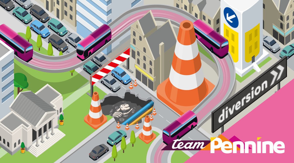 TeamPennine's tweet photo. ⚠️ Due to roadwork's at Millbank, #CalderCountry 561/562 are being diverted
ℹ️ Stops missed: Millbank, Alma and Soyland Town
Our apologies for any inconvenience caused.
📱Stay updated in the #TransdevGo app
@MetroTravelNews https://t.co/es0YNHKPpi