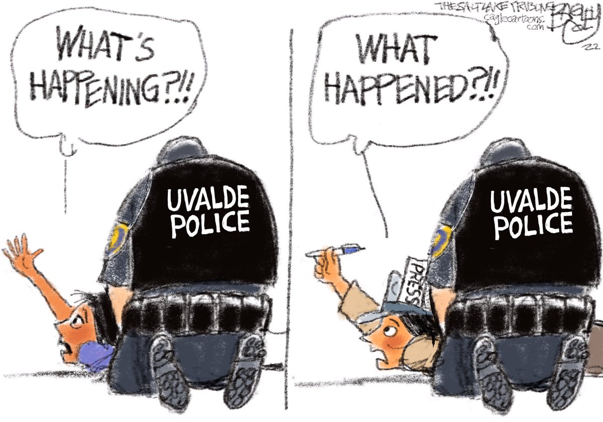 Genitori dei bambini uccisi nella scuola di #Uvalde , Texas: 'Cosa sta succedendo?!!'
Giornalisti: 'Cosa è successo?!!'
#TexasSchoolMassacre 
#UvaldePoliceCowards 
#scritturebrevi