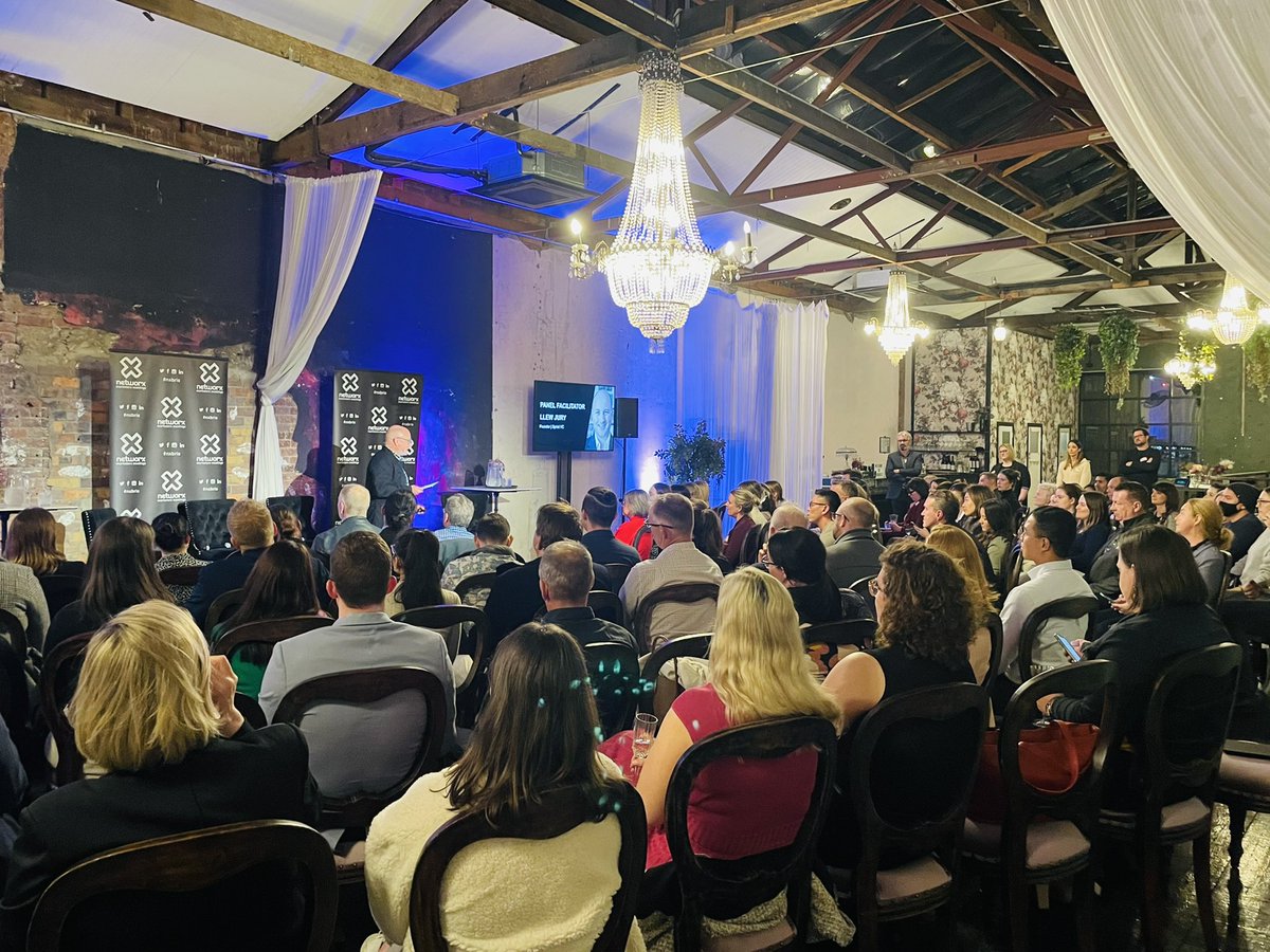 Kicking off the 3rd #nxbris for 2022 with <a href="/reloada/">Llew Jury</a> moderating. Full house at #smokedgarage!!