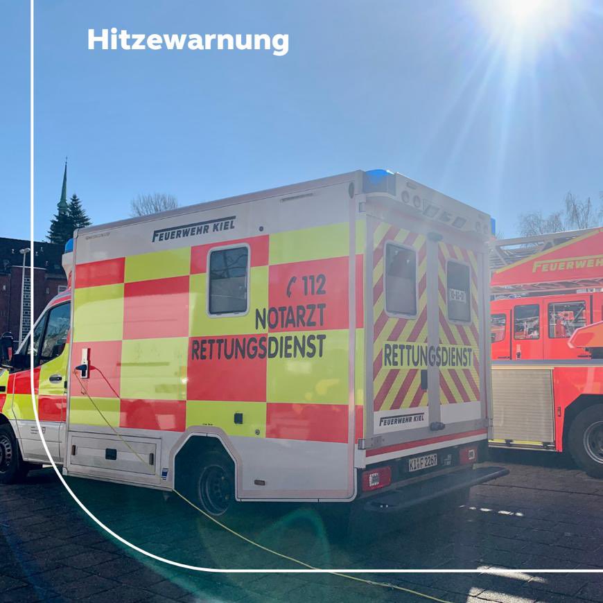 FeuerwehrKiel's tweet photo. Auch in #Kiel wird es in den nächsten Tagen sehr warm. Der @DWD_presse hat daher eine Hitzewarnung rausgegeben. Wie ihr am besten mit der Hitze umgehen könnt, haben wir euch auf den Fotos zusammengefasst. https://t.co/cRdyTSdWEu