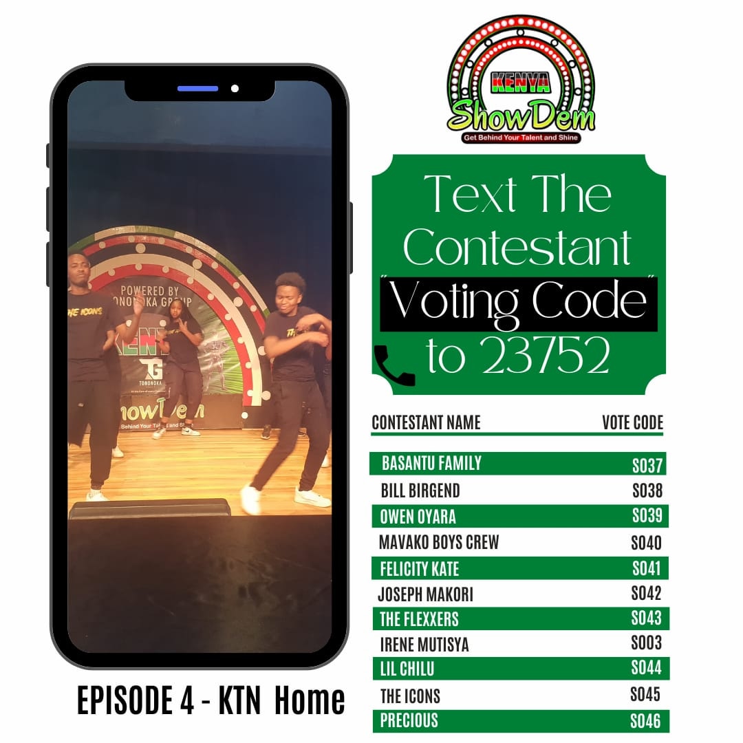 UKTalentTrain1's tweet photo. The power lies in your hands!!

VOTE VOTE VOTE for your favourite contestant to keep them in the show! 

TEXT their vote code to 23752 now!

#Vote #ShowDemKenya #TeenTalentCompetition https://t.co/q8srkP5T5B