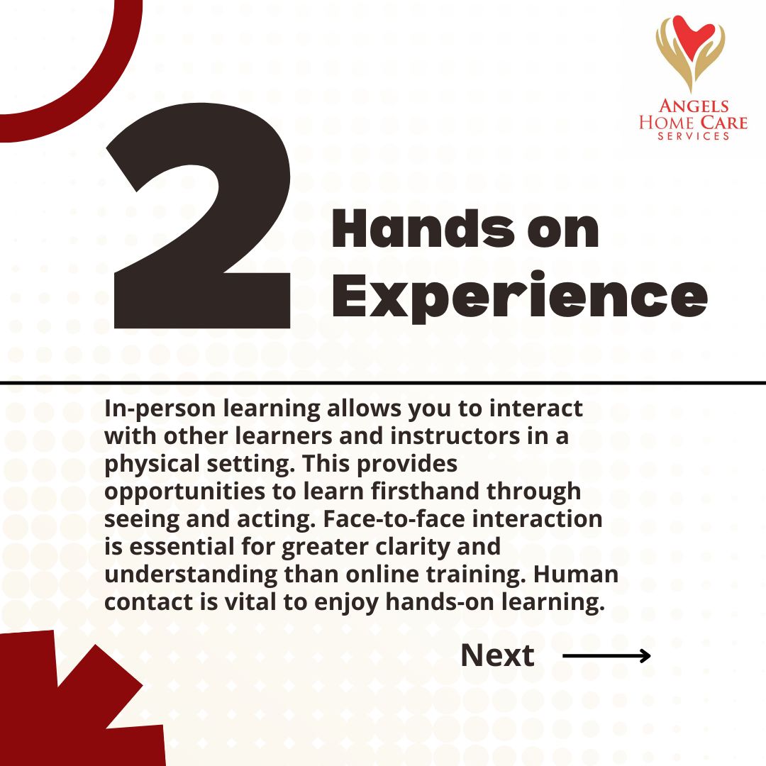 ServicesAngels's tweet photo. Here are some of the benefits of online training as opposed to online training. Angels homecare services only offers onsite training due to the practical aspect of the training. https://t.co/3VQR5H4Bdq