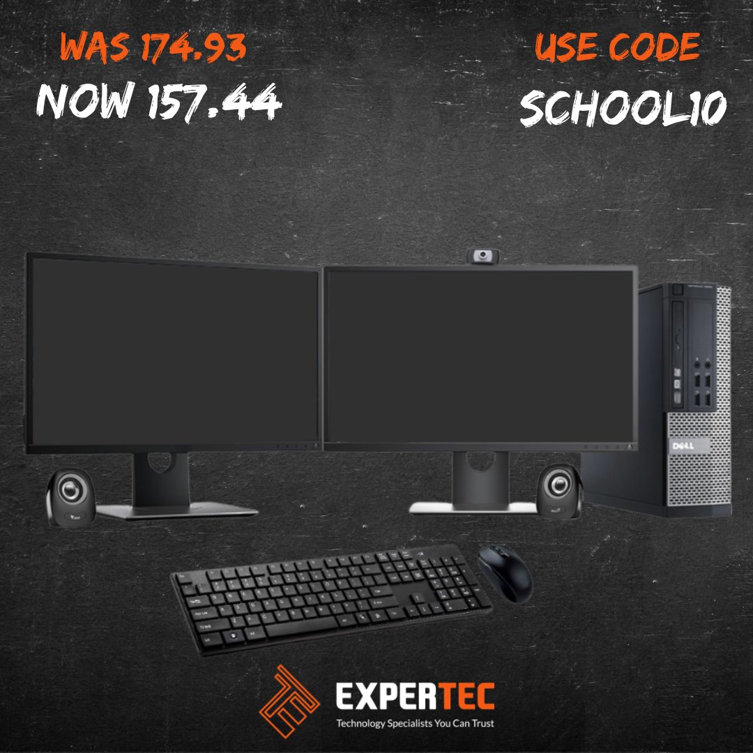 ExpertecUK's tweet image. Everything you need in one easy bundle ✅ Perfect for working from home! Use code SCHOOL10  for 10% off. 

🔗 expertec.co.uk/back2school/de…

#DesktopBundle #PCBundle #DualMonitor #IntelCore  #Sale #SummerSale #BacktoSchoolSale