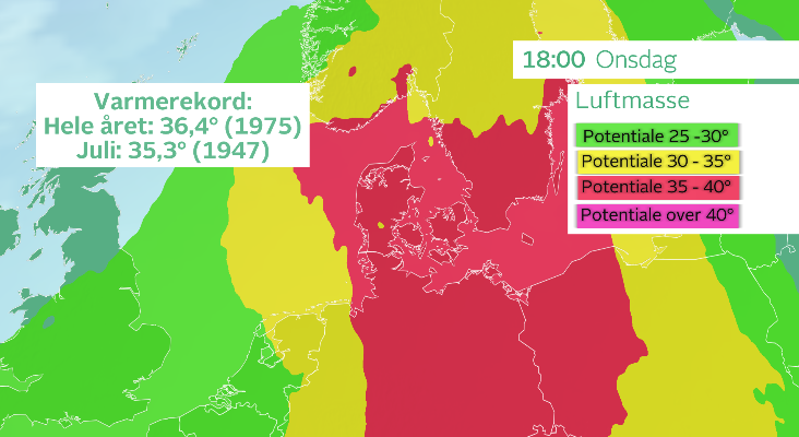 God mulighed for dansk varmerekord i morgen.