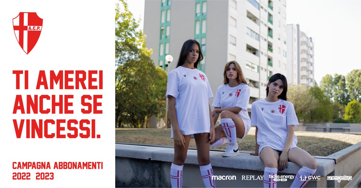 #TiAmereiAncheSeVincessi
Campagna Abbonamenti Calcio #Padova 2022/2023
⏰ a partire da Mercoledì 20/07, fino a domenica 31/07 tariffa Flash ridotta!
Tutte le info ➡️ bit.ly/Padova-22-23