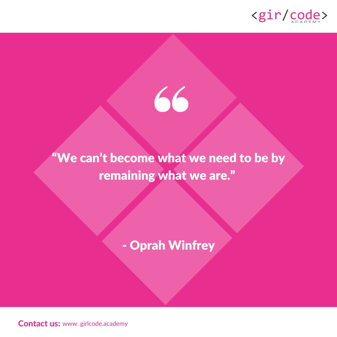 GirlCodeAcademy's tweet image. The future you aim at needs us to constantly evolve and improve on the things we do and who we are.

Keep moving, champ. You are almost there.

#girlpower #gircode #Girlcodeacademy #growth #iamremarkable #keepwinning #love #bold