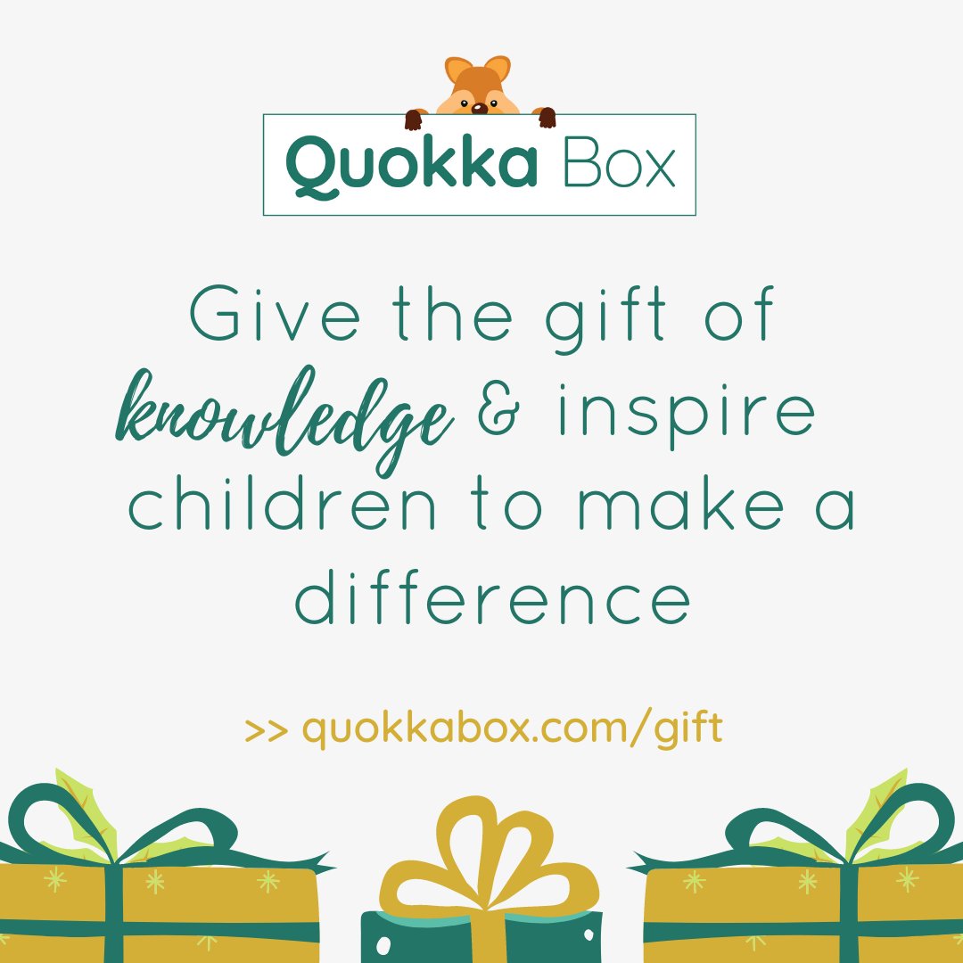 Looking for a one-of-a-kind gift that keeps on giving? Look no further than a Quokka Box subscription for that special child in your life. 

Choose from a 3-month, 6-month or 12-month bundle. All plans include free P&amp;P.

Head to our website to learn more: quokkabox.com/gift