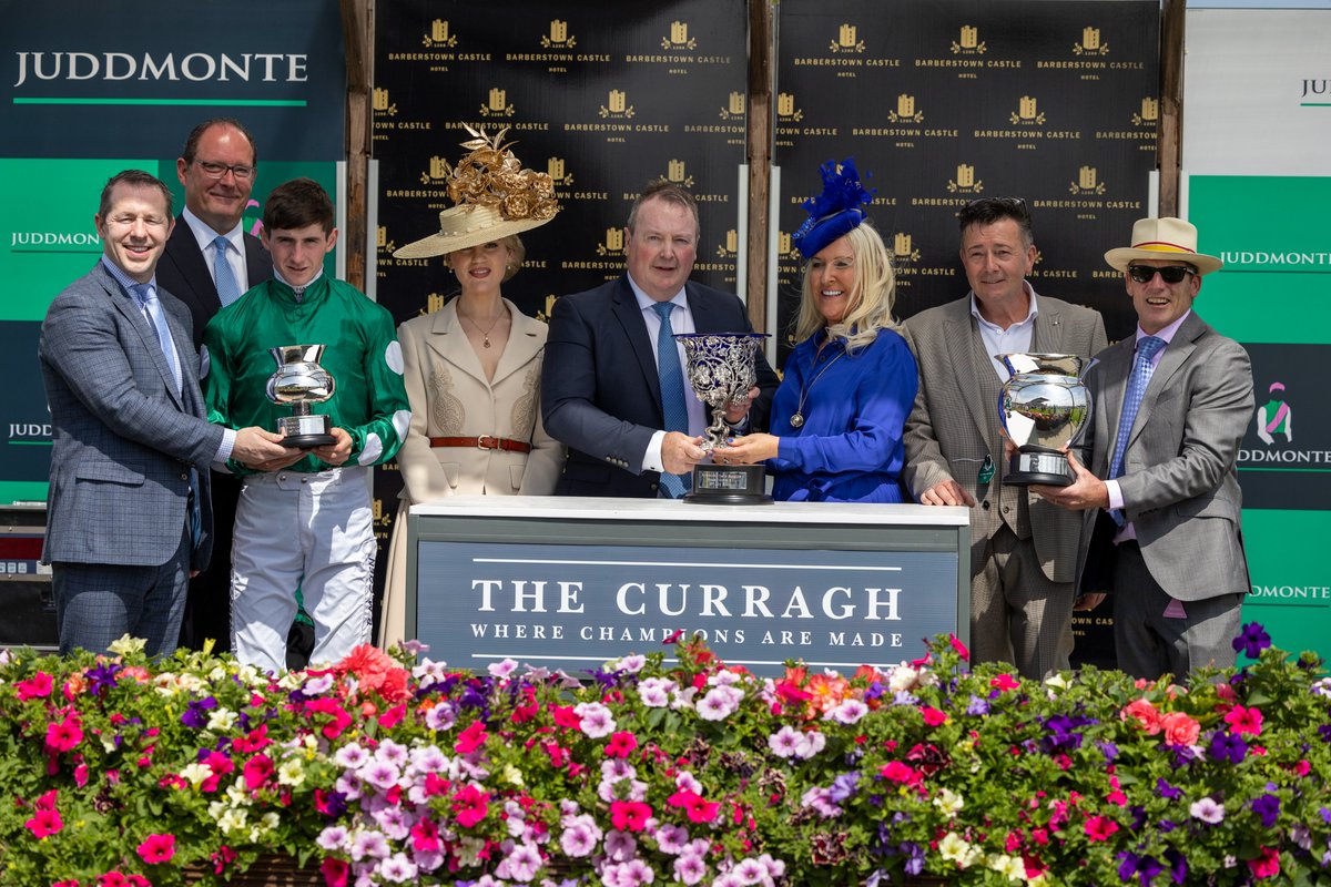 Ladies Church won Saturday's thrilling Group 2 Barberstown Castle Sapphire Stakes and provided @JohnnyMurtagh & @BenCoen2 with another big success at @curraghrace 👏🙌🏆 #FeedYourDesireToWin