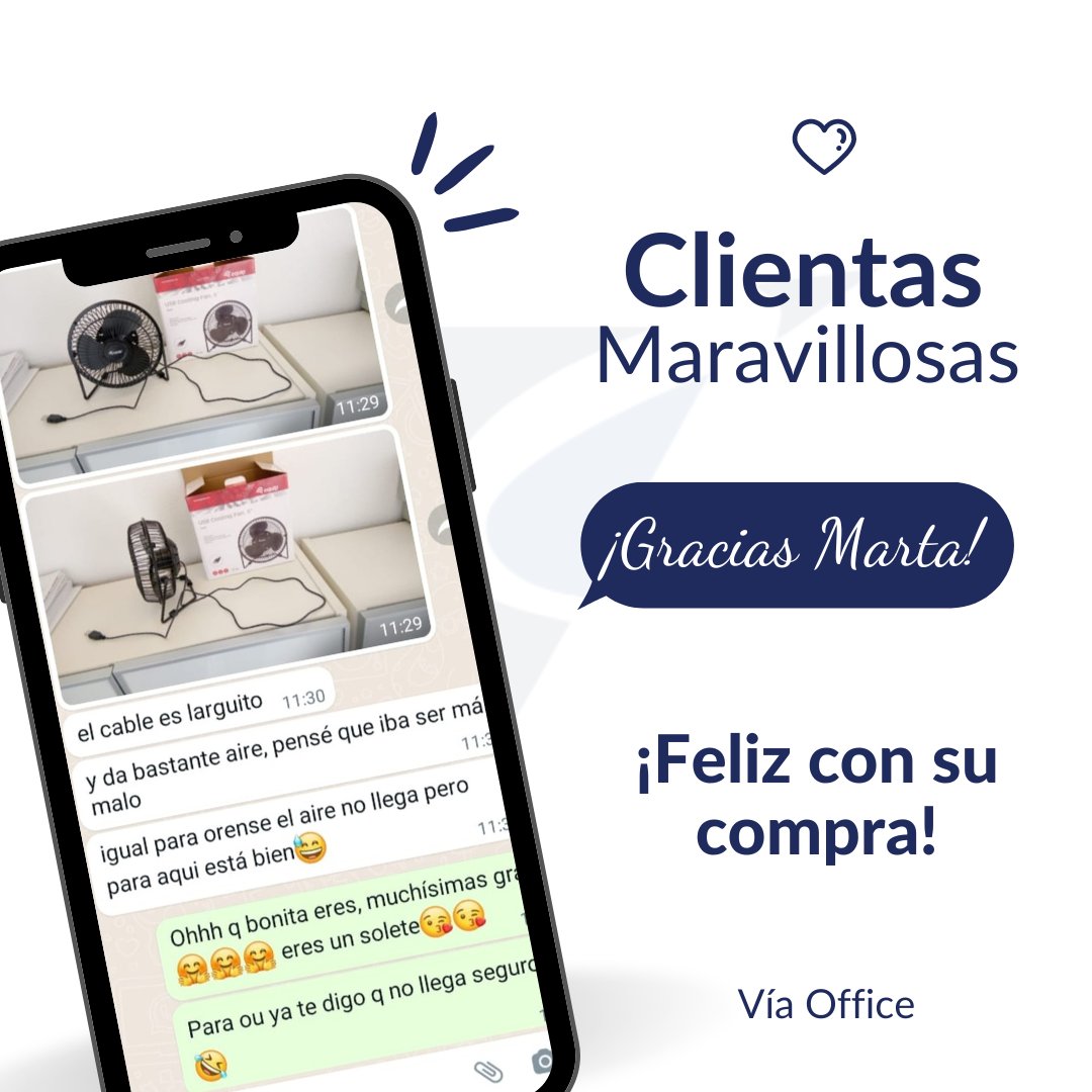 viaoffice_es's tweet photo. Y qué feliz nos hace que nuestros clientes nos digan lo contentos que están con sus pedidos 😊

¡Gracias Marta, por todo! Por tu fidelidad y compromiso con el equipo de Vía Office 💙

🚀 Sigamos sumando, sigamos creciendo juntos, porque el trabajo en equipo sabe a victoria 💪 https://t.co/L0lMQpWkRG