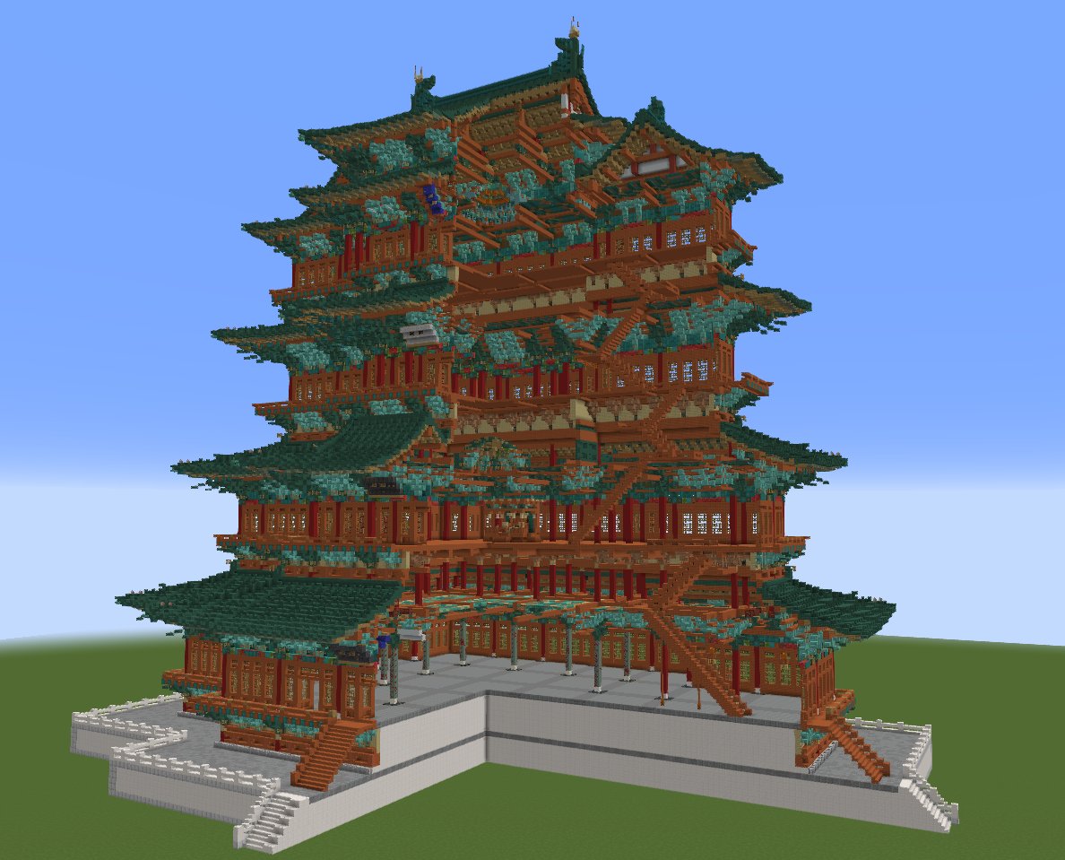 大安阁的原型，北宋熙春阁
#Minecraft #minecraft建築コミュ