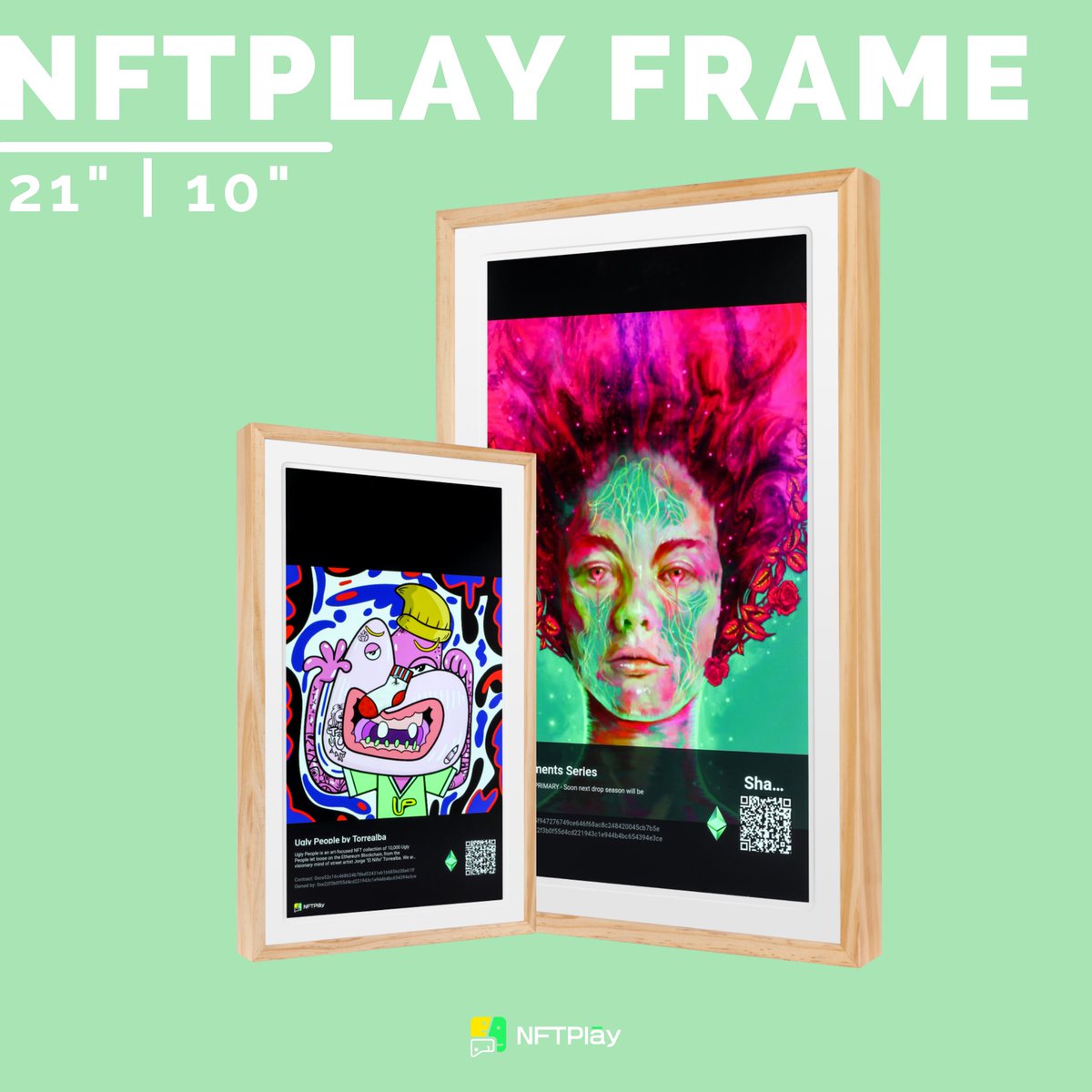 momoblackpass's tweet photo. 🏆    GIVEAWAY   🏆
🐦Momoblack X  NFTPlay🖼️
Show Your NFTs in the Real World!
Prize:
- 5 x NFTPlay WLs

To Enter:
1️⃣  Follow 
@nftplay_fun
  &amp; 
@momoblackpass

2️⃣ Like/RT
3️⃣ Tag 3 Friends
4️⃣ Join Community：https://t.co/1x90LfbLSi
https://t.co/IPhzhC80gE
⏰48 hours

#NFTGiveaway https://t.co/f8BbhTPXnK
