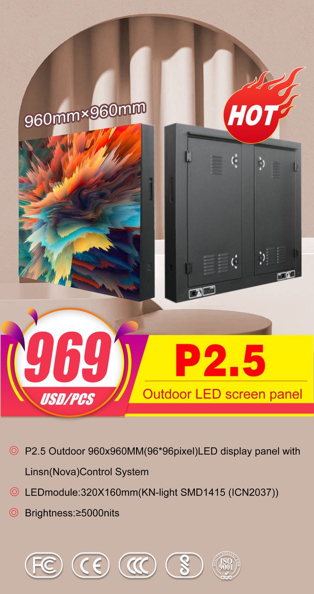 AlisonFox123_'s tweet image. Engineering LED Screen
👉P2.5 for outdoor👈
👉960mm*960mm👈
🔥969USD/PCS🔥
WhatsAPP number: +86 19977625538

#stagevideowall #ledpanels #ledvideopanels #leddisplayrental #leddisplayindoor #events #ledscreen #ledfixtures #leddesign #digitalsignage #LEDposter