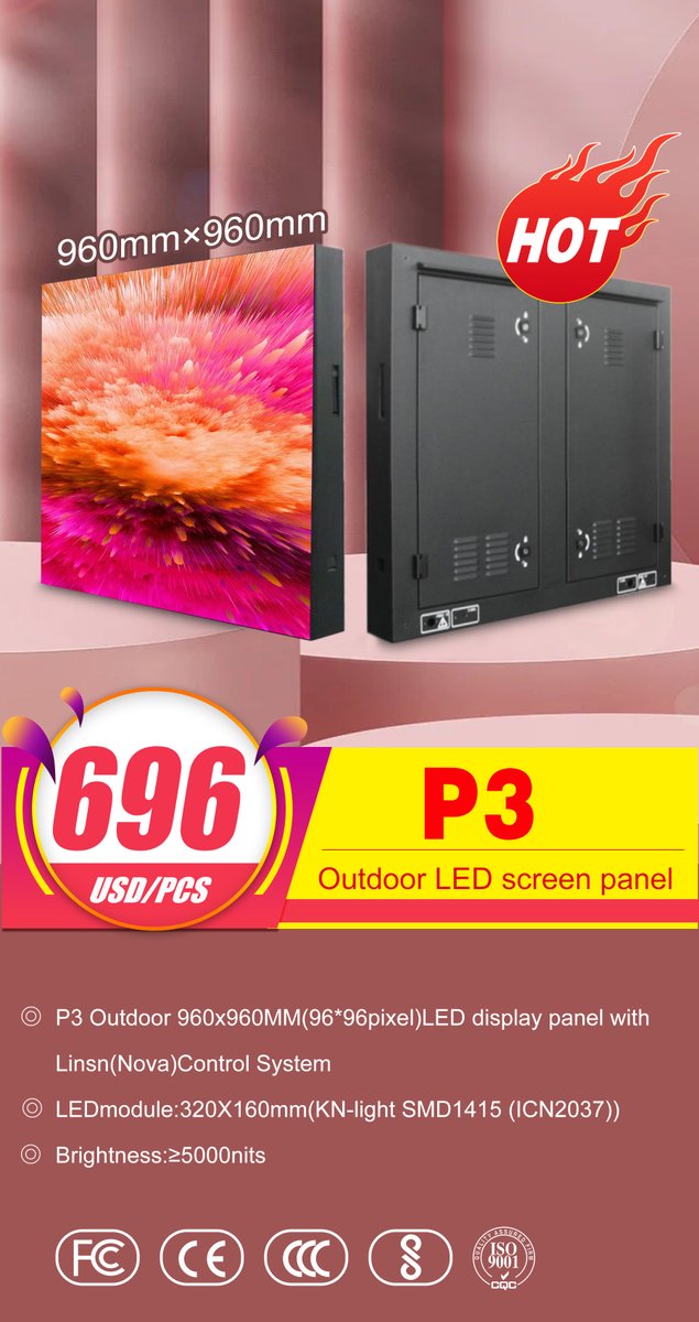 AlisonFox123_'s tweet image. Engineering LED Screen
👉P3.076 for outdoor👈
👉960mm*960mm👈
🔥696USD/PCS🔥
WhatsAPP number: +86 19977625538

#stagevideowall #ledpanels #ledvideopanels #leddisplayrental #leddisplayindoor #events #ledscreen #ledfixtures #leddesign #digitalsignage #LEDposter