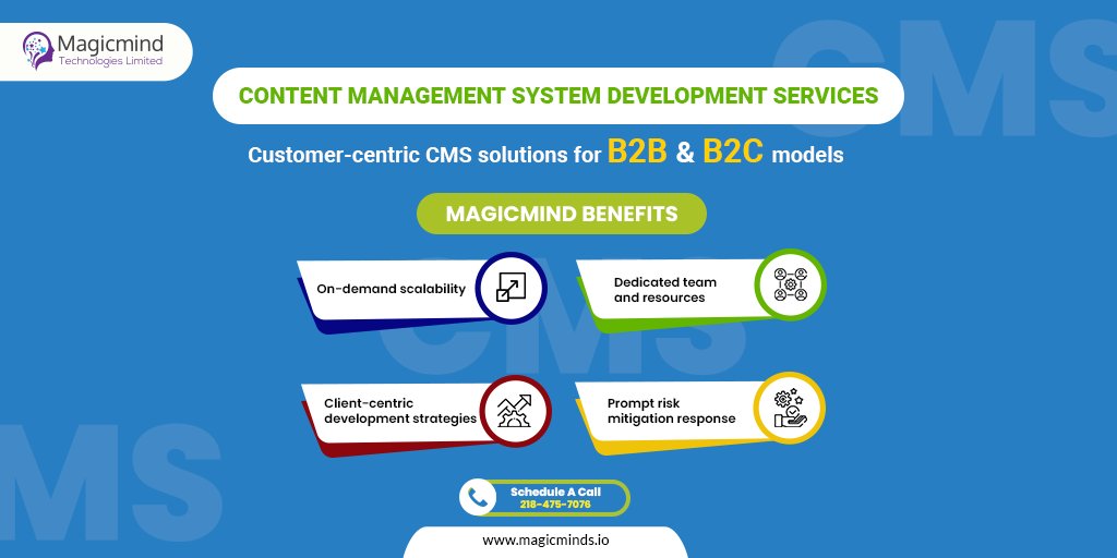 Let Magicmind Technologies build you a dynamic website with cutting-edge CMS development services ideal for both B2B and B2C models. 

Visit - magicminds.io

#contentmanagementsystem #CMS #CMSdevelopment #cmswebsitedevelopment #wordpress #joomla #magento #wix