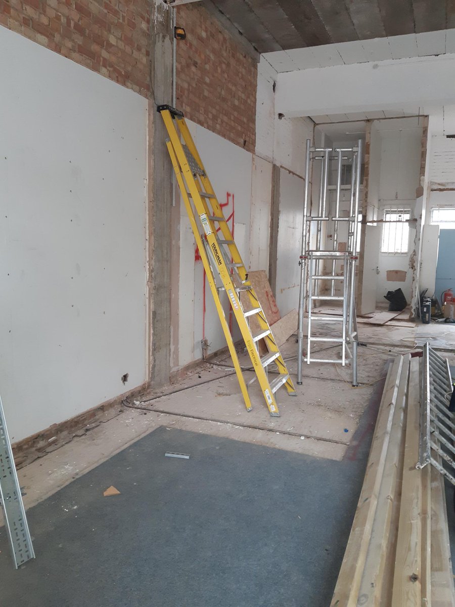 BHMarchitects's tweet photo. Works to convert and old shop unit and office spaces above into sixth form pupil and staff facilities are moving along nicely [scroll through images] #Refurbishment #ChangeOfUse #Education #Retrofit #HighStreet #EwellHighStreet #Surrey https://t.co/ERGQfG2WnD