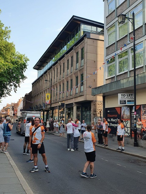 Great to see the Queens Jubilee Baton Relay taking place outside our offices on St Marys Street last night. Great to see a good turn from our local military and veterans. As Gold Covenant members, we are always proud to support the Armed Forces <a href="/ForcesLaw/">Forces Law</a>