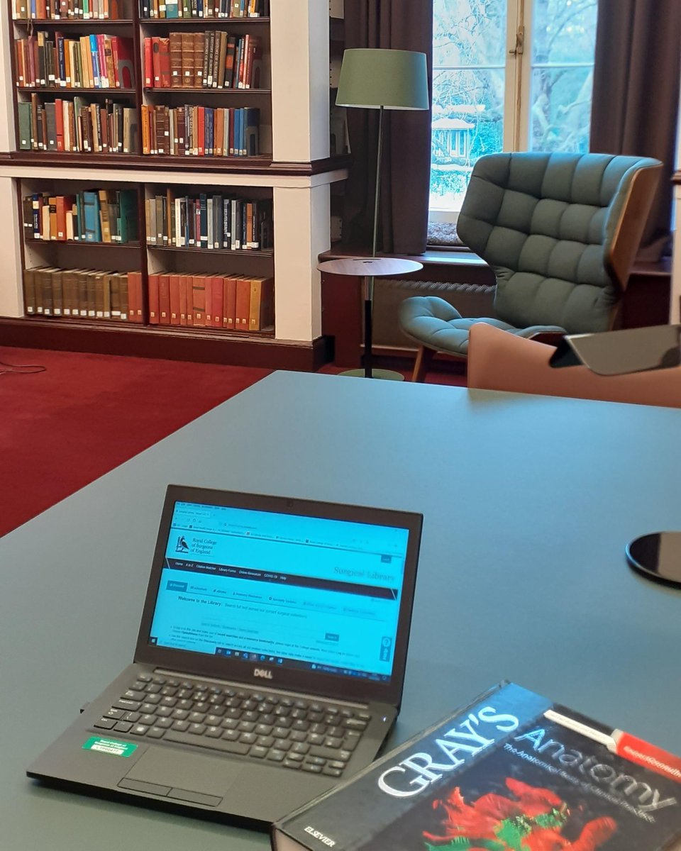 RCSnews's tweet photo. Despite the rising heat, our Members' Library is open today. If you're near our #HomeofSurgery in Lincoln's Inn Fields and need an oasis of quiet (and cool!) study space, we're here for you. Come visit us: https://t.co/GmVSjo9UTh https://t.co/CTjCkMhJfr