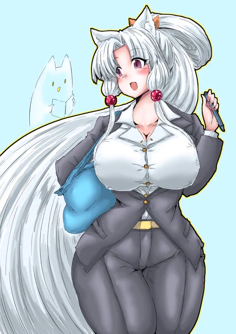 #タコ姉ちゅわちゅわチューズデー
今日のパンツスーツです 