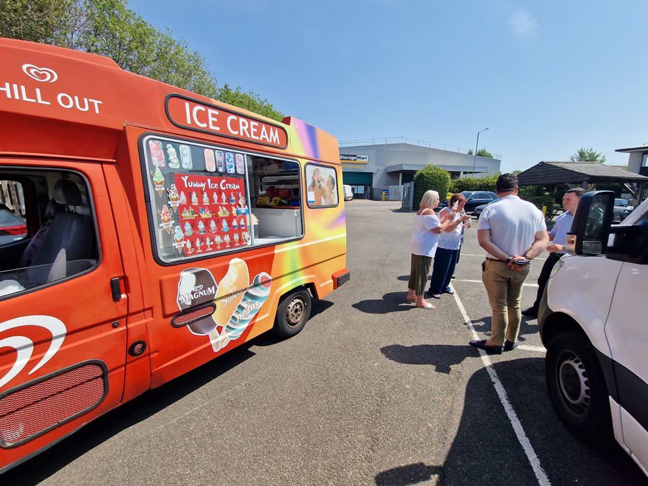 Natalie_Courbet's tweet photo. The team was treated to an ice cream van hire at @AdvanceGrp HQ yesterday, keeping the team cool & celebrating #nationalicecreammonth 🍦 It was lovely having some soft serve during the team catch up’s!
#AdvanceGroup #foodservicedesign #commercialkitchen #hospitality #icecream https://t.co/UAuZdYFcja