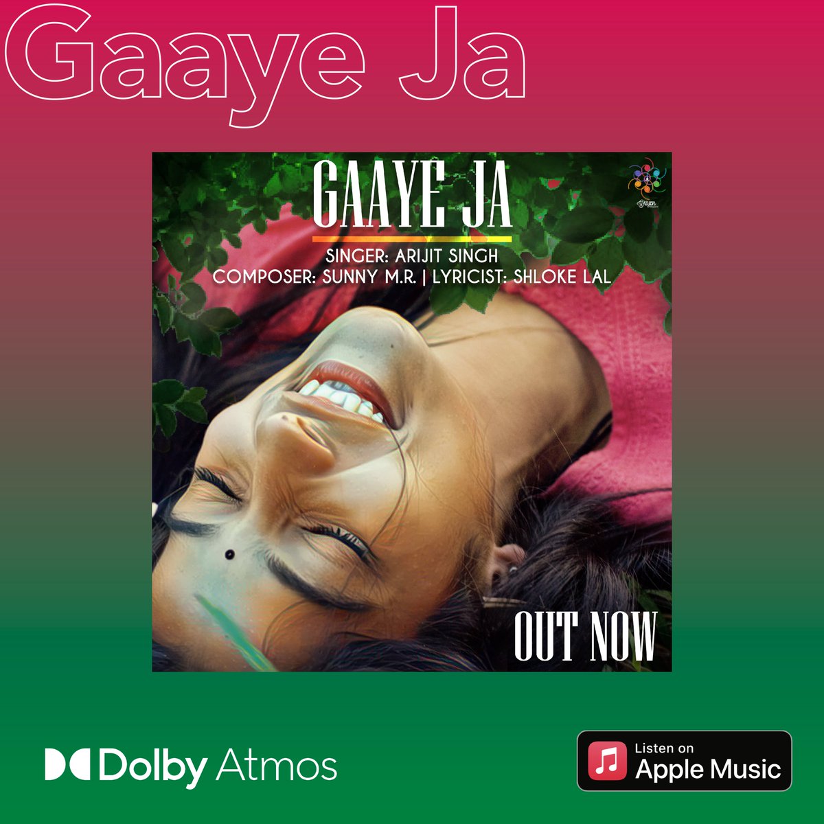 Lose yourself with the voice of Arjit Singh. Listen to Gaaye Ja in the immersive sound of #DolbyAtmos on @AppleMusic @SunnyMROfficial #ChordFatherProductions