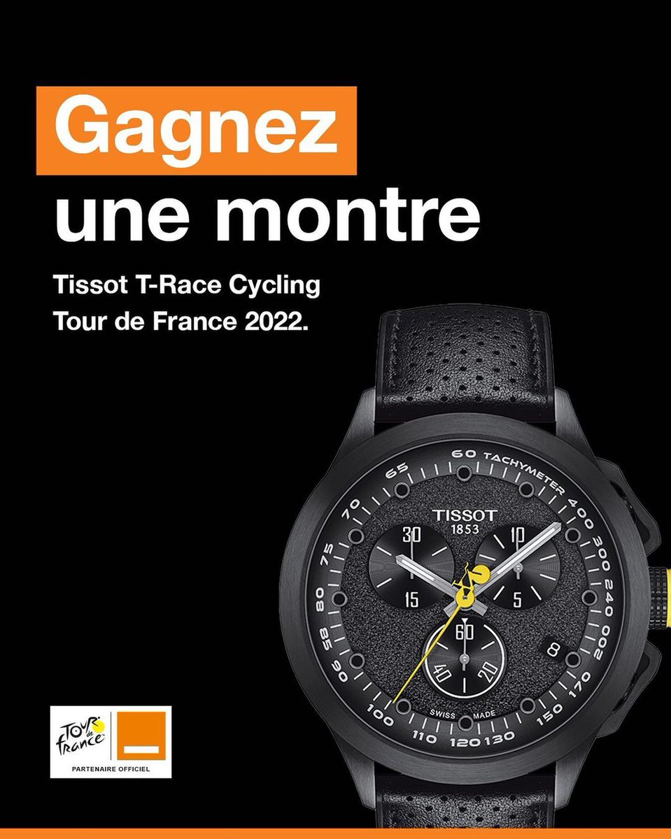 Tic tac... Tic tac... ⏰ Je crois que c’est l’heure de vous faire plaisir 😏

🎁➡️𝐅𝐨𝐥𝐥𝐨𝐰 𝐞𝐭 𝐑𝐓 pour tenter de gagner une montre 𝐓𝐈𝐒𝐒𝐎𝐓 𝐓-𝐑𝐚𝐜𝐞 𝐂𝐲𝐜𝐥𝐢𝐧𝐠 𝐓𝐨𝐮𝐫 édition spéciale #TDF2022