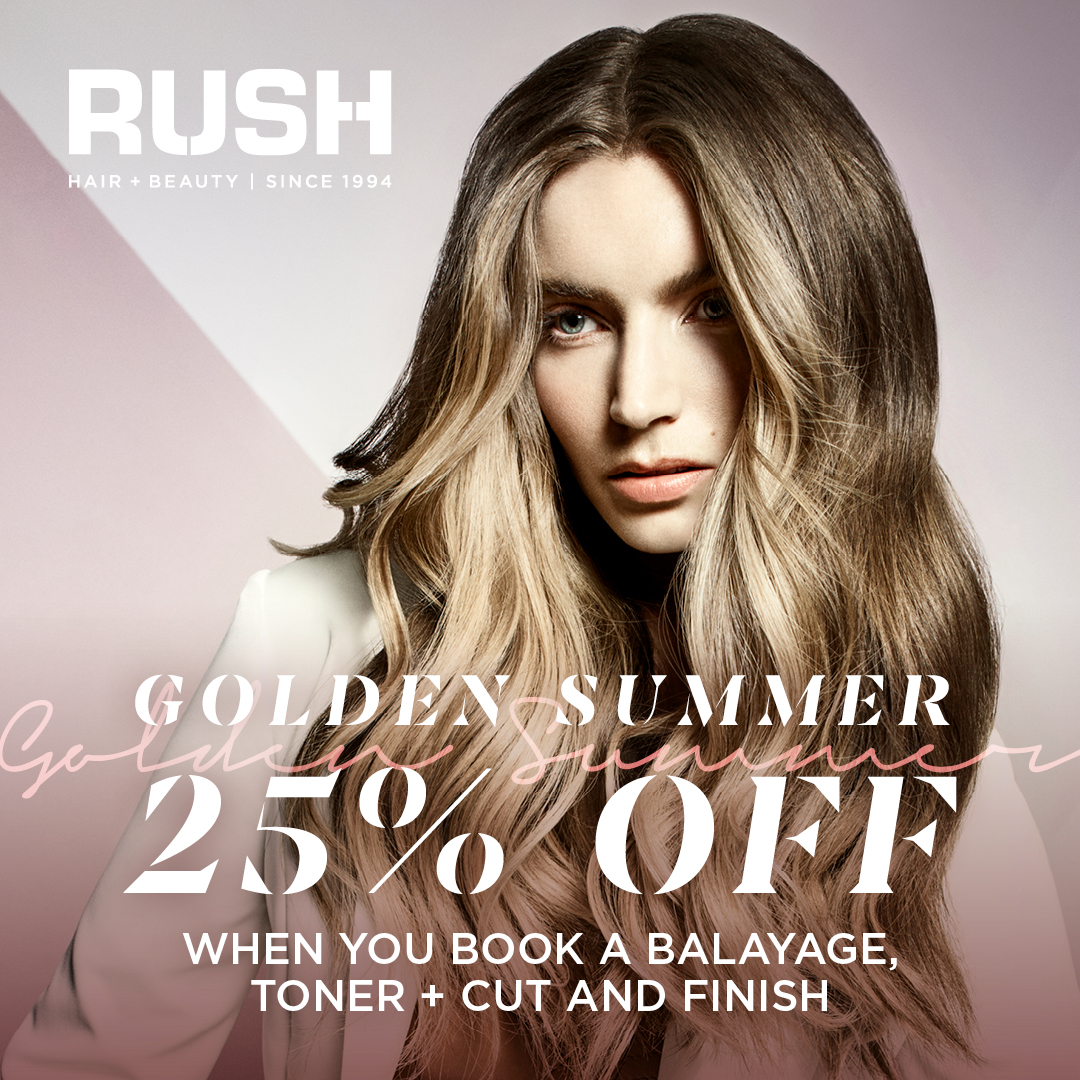 @RUSHHairBeauty's summer bundle offer is now on! Get 25% off Balayage, Toner & Cut+Finish when booked together until the end of August. Book with the code: SUMMER25 💇 #edenshoppingcentre #edenshopping #healthandbeauty #beautyateden #rushhair #rushhairandbeauty