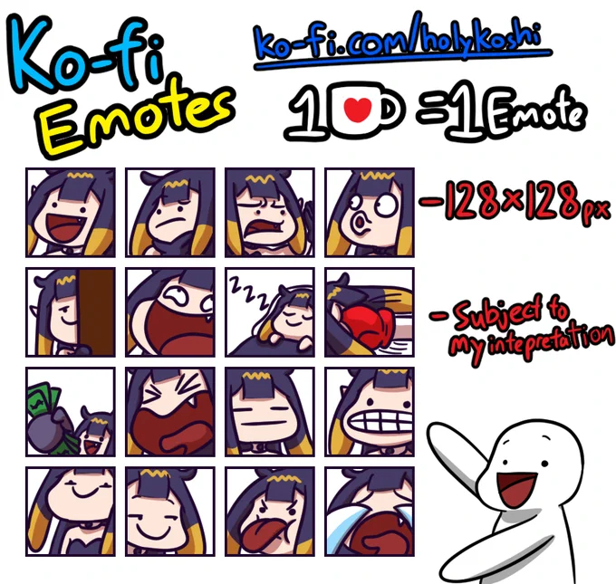 Someone stole my card info and bought an ad and Google refuses to talk to me unless I pay for outstanding charges...soooEMOTES! GET YOUR EMOTES HERE! Same rules apply as Gremlins!#inart #ksonART #Finanart #NananArt  
