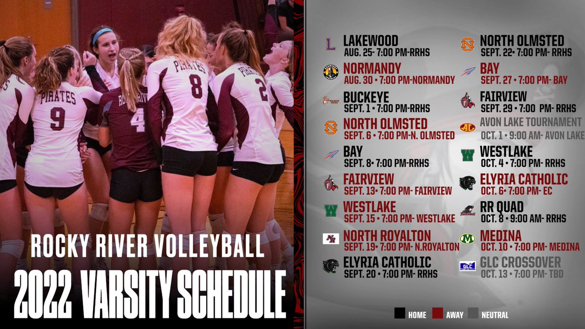 RRHS VBALL SCHEDULE 2022!