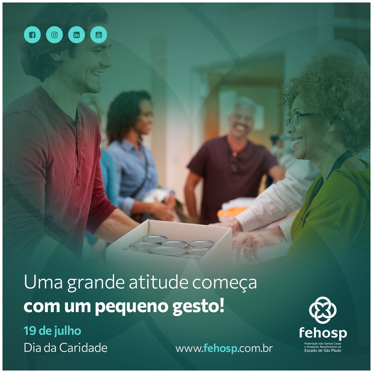 fehosp's tweet photo. Fazer bem ao próximo é necessário. Não hesite em estender a mão a quem precisa! Seja caridoso!

#fehosp #diadacaridade #amoraoproximo https://t.co/sgS5vAuKHv