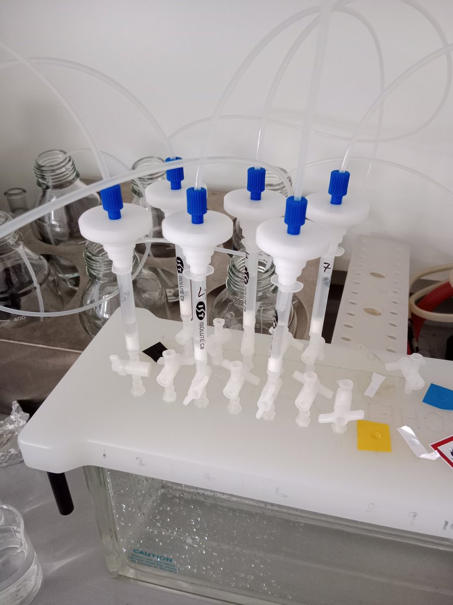 Nicolas Clercin (@misteralgae) on Twitter photo Serious solid phase extraction for MIB and Geosmin going on in the lab <a href="/UK_CEH/">UK Centre for Ecology & Hydrology</a> <a href="/aquacosm/">AQUACOSM</a> #METGIS project @t_kaloudis <a href="/sevastiZ/">Sevasti Zervou</a> Serious solid phase extraction for MIB and Geosmin going on in the lab <a href="/UK_CEH/">UK Centre for Ecology & Hydrology</a> <a href="/aquacosm/">AQUACOSM</a> #METGIS project @t_kaloudis <a href="/sevastiZ/">Sevasti Zervou</a>