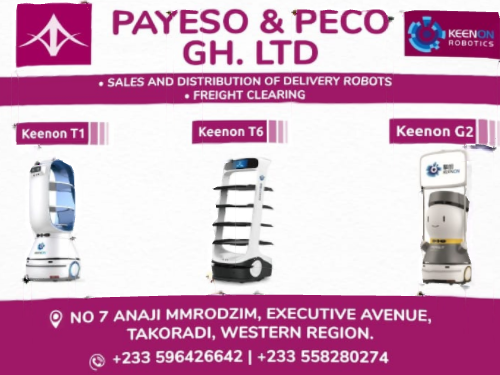 DuapaWerkspace's tweet photo. Duapa Werkspace is proud to host Payeso & Peco Nigeria Limited in our office space.
The company deals in delivery robots to the Ghanaian market to help Hotels and restaurants
You can contact them on +233 59 642 6642
#DuapaImpact #ConnectCollaborateScale https://t.co/REm3nyTPTL