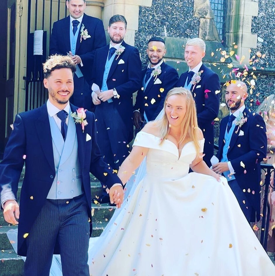 A massive congratulations to Mr and Mrs Stone…. The hottest day of the year and what a day it was….an abundance of love, family, friends, laughter and fun at Marden Park and we couldn’t be happier for the hottest couple in town 🤩🤩 #gettingstoned #got… instagr.am/p/CgMFeXWM6rl/