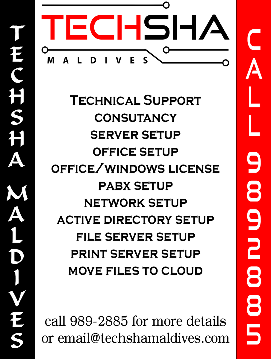 TechshaMaldives's tweet photo. #TechshaMaldives #ITSupport https://t.co/4IZHNWZwIe
