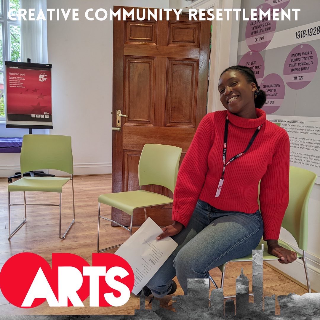 OddArtsUK's tweet photo. 💖LOVELY•VIBES😊 at the @PankhurstCentre we were invited to lead lots of fun games & drama in a wonderfully supportive women's space. Looking forward to more sessions! 🙌🏽Thanks to @ace_thenorth @OneMcr #doylycartecharitabletrust #CreativeCommunityResettlement #oddarts #CCR https://t.co/H8RsPMKlDk