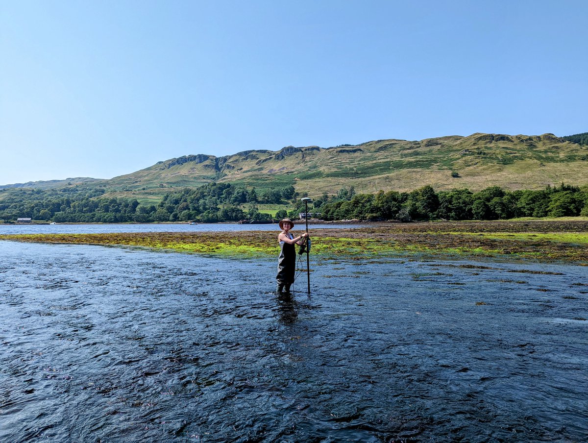brianbarrett0's tweet photo. ☀️Hot day of fieldwork up at Loch Melfort with @UofGGES BSc Geography student Vasiliki Katsorida &amp; GES Technician Kenny Roberts measuring oysters and capturing multispectral UAV data for dissertation research🦪📏Superb project with @AENMcGregor @IBAHCM https://t.co/Hr89EojEiu