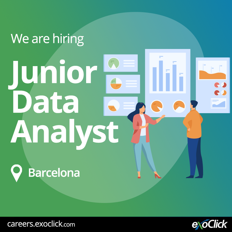 Ana Serrano (@AnaSerr03020641) on Twitter photo 2022-07-19 10:36:09 ExoClick is looking for a Junior Data Analyst for Barcelona office.
lnkd.in/gT_XzFMS
#dataanalyticsjobs #dataanalytics #dataanalyticsprofessionals #dataanalyst #data #itjobs #HIRINGNOW #DataScientists ExoClick is looking for a Junior Data Analyst for Barcelona office.
lnkd.in/gT_XzFMS
#dataanalyticsjobs #dataanalytics #dataanalyticsprofessionals #dataanalyst #data #itjobs #HIRINGNOW #DataScientists
