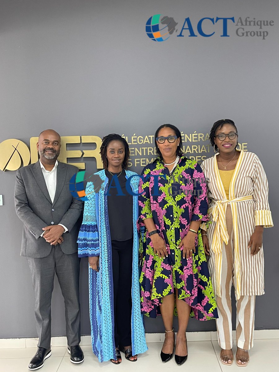 ACT_afrique's tweet photo. Nous avons eu le plaisir d'organiser et de participer à la réunion de haut niveau entre Natasha Kofoworola Quist, Directrice Régionale pour l'Afrique de l'Ouest et Centrale à la Bill & Melinda Gates Foundation, et Mame Aby SEYE , Déléguée Générale à la DER/FJ.
#WIIF #gender https://t.co/ItCnbuL2qg