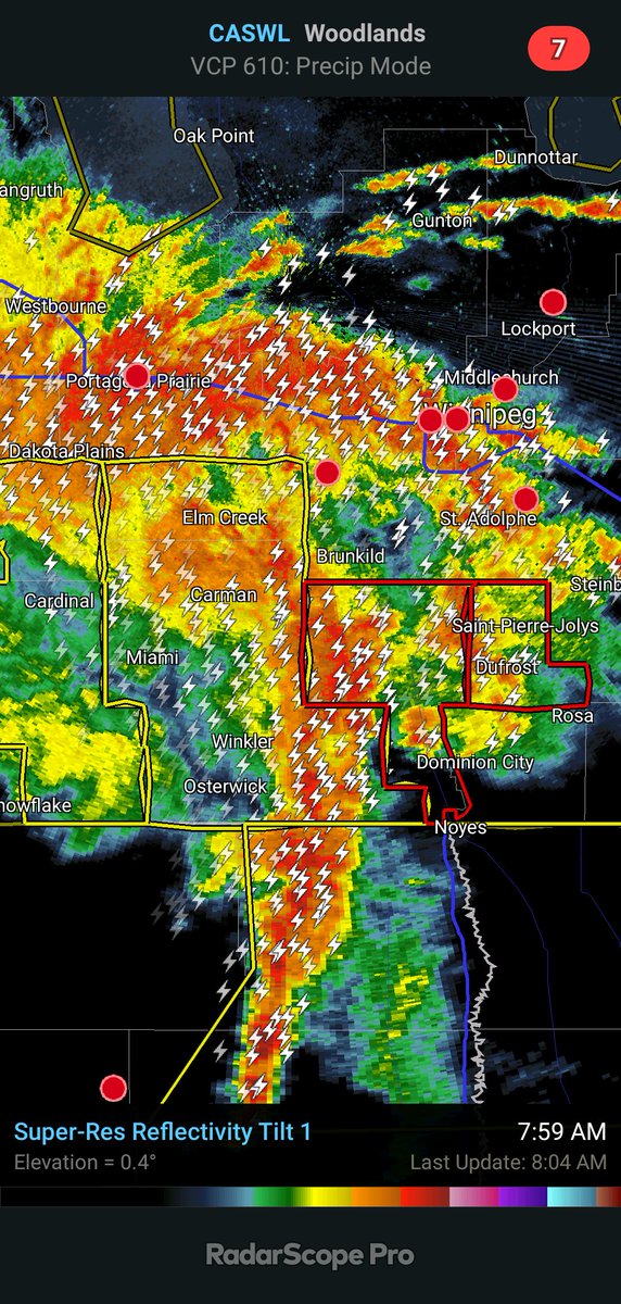 Watch for ponding & pooling and localized flooding this am across #mbwx, including #Winnipeg. https://t.co/Pd2kGIb65H