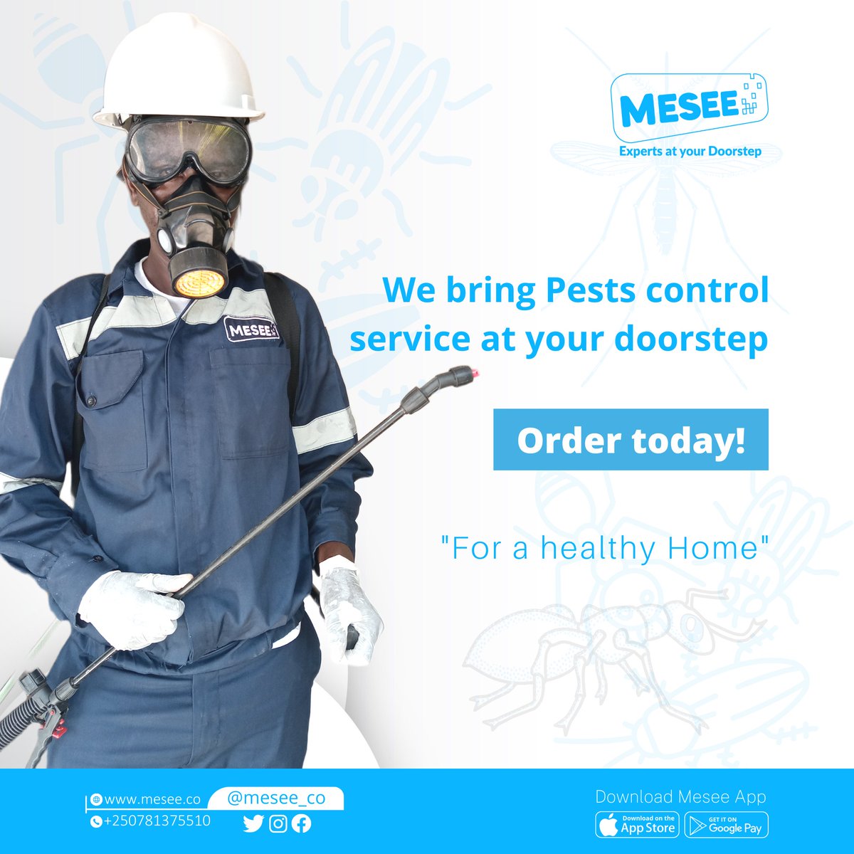 mesee_co's tweet photo. Log in with the MESEE APP to begin.
#homerepair #homemaintenance #pestscontrolservice #healthyhome #athomeservice #kigaliservice #livinginkigali #homecare https://t.co/rnS28Cjb4t