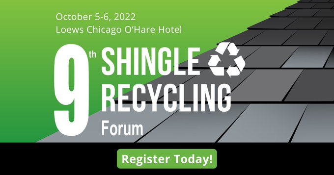 Registration open for Oct. 5-6 Shingle Recycling Forum
chicagoconstructionnews.com/registration-o…