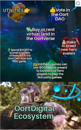 Be Informed ❕ 

The #Oort ecosystem is made up of two coins $OORT and $OEP. 

With a 3,000,000,000 total supply, 
$OORT will serve as the governance + 
work token and offer the following 
services listed on the meme below 👇

#GameFi3 #PlayervsStaker
#Oortverse #SyntheticGameFi