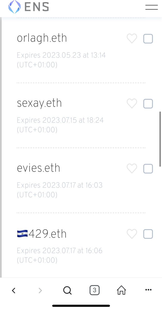 16523_eth's tweet photo. A list of some top domains #ens #ethereum #ENS #ensdomains #mft #opensea https://t.co/k0DiL2mNld