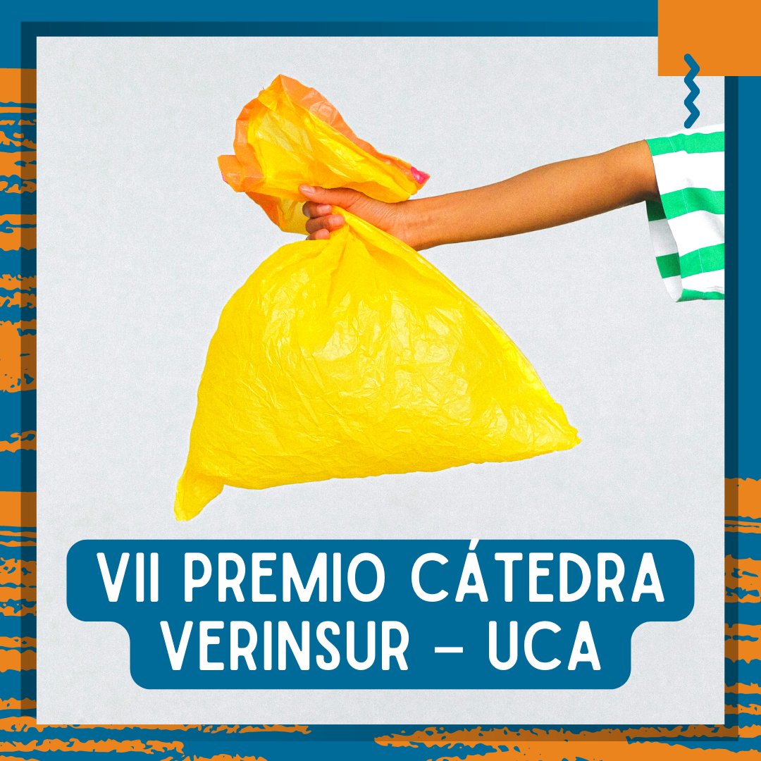 💥¡Abierto el plazo del VII Premio Cátedra Verinsur – UCA, "Alternativas Innovadoras en Economía Circular y valorización de residuos"!

⚠ Plazo abierto hasta el 31 de julio, ¡premio de 5.000 euros!

ℹ Bases e información al respecto en: catedraverinsur.uca.es/premios-catedr…

#innovacion