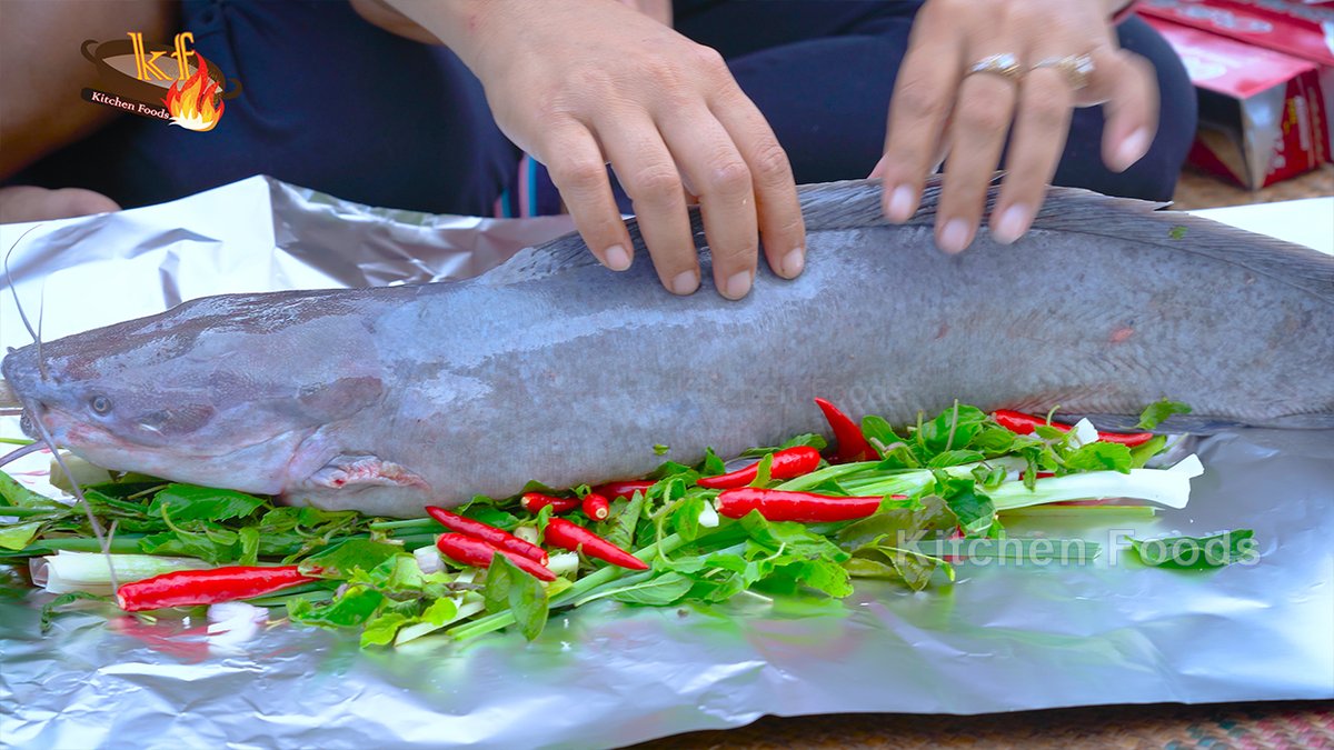 BBQ Big Fish Holy basil Wrapped with Aluminum Recipe - Eating Fish Food - Food in Village 🥰
Watch full video link: youtu.be/R9N85LxGhQs
#Cooking #Fish #Recipe #BBQ #Outdoorfood #eatingshow #recipe