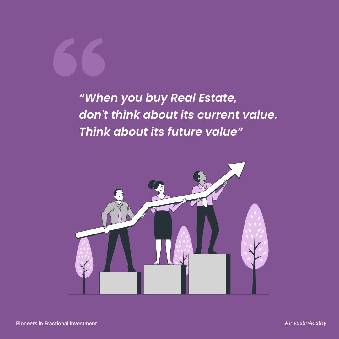 AasthyRE's tweet photo. ๐ this tweet. Real Estate provides the highest returns, the greatest values, and the least risk ๐ฏ๐
#aasthy #InvestNow #realestate #realestateexpert #fractionalownership #realestateinvestment #InvestInRealEstateNow #realestateinvesting101 https://t.co/kSIg7Pldkl