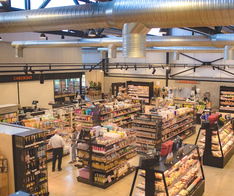 CrimpleHgt's tweet photo. Feeling the heat? 🌞Our Food Hall is cool, clean and provides some respite from the weather. Did you know our building has been designed sustainably so that the distinctive saw-tooth roof allows for natural ventilation, keeping the heat out on a day like today. Come on down.. https://t.co/m9xHma9SK2