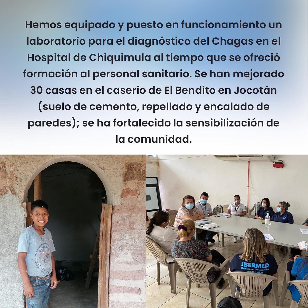 Ibermed1's tweet photo. Proyecto para el diagnóstico y tratamiento de la enfermedad de Chagas en Jutiapa y Chiquimula.
Hazte socio y forma parte de nuestros proyectos en https://t.co/e3c2T70lOz
#ibermed #medicosconiberoamerica
#chagas #guatemala #desarrollo #educacion #proyecto #ong #salud https://t.co/hW74Lh77dK